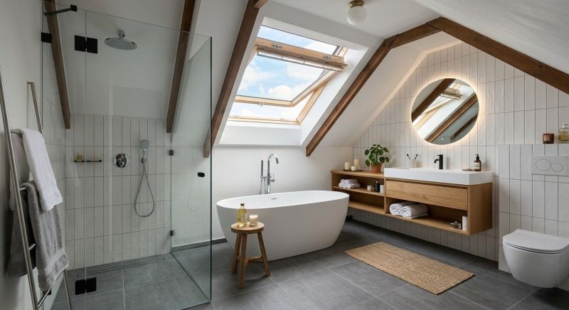 Attic Bathroom Remodeling in Fayette County, GA